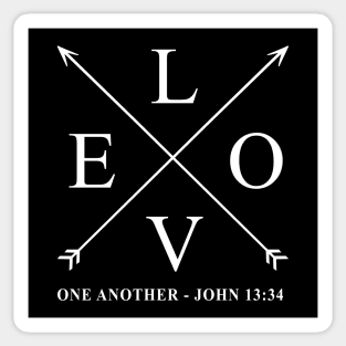 Love One Another John 13:34 Sticker